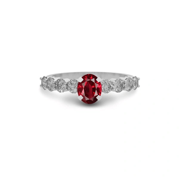 Ruby Sterling Silver Ring R29