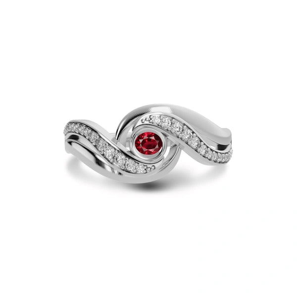 Ruby Sterling Silver Ring R32