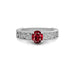 Ruby Sterling Silver Ring R33