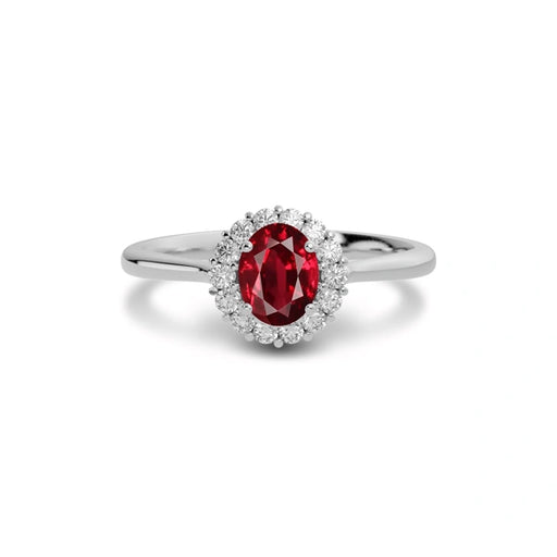Ruby Sterling Silver Ring R35