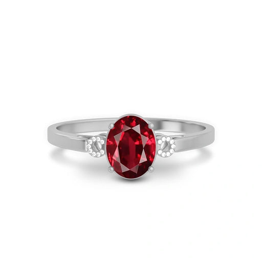 Ruby Sterling Silver Ring R38