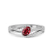 Ruby Sterling Silver Ring R44