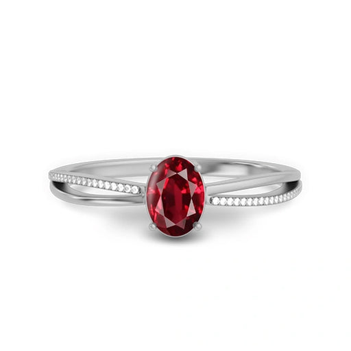 Ruby Sterling Silver Ring R47