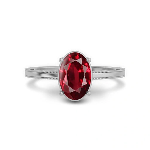 Ruby Sterling Silver Ring R48