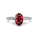 Ruby Sterling Silver Ring R48