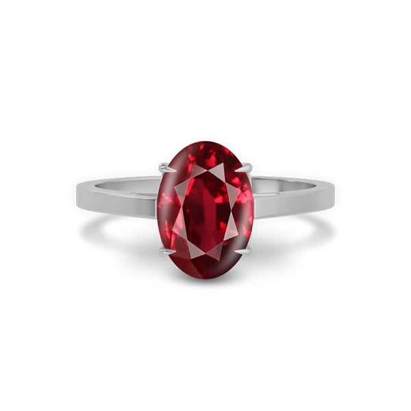 Ruby Sterling Silver Ring R49