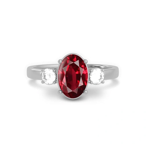 Ruby Sterling Silver Ring R51