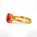 Red Coral Gold Ring R54