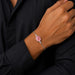 Rose Quartz Silver Rakhi Bracelet - RK-1RQ