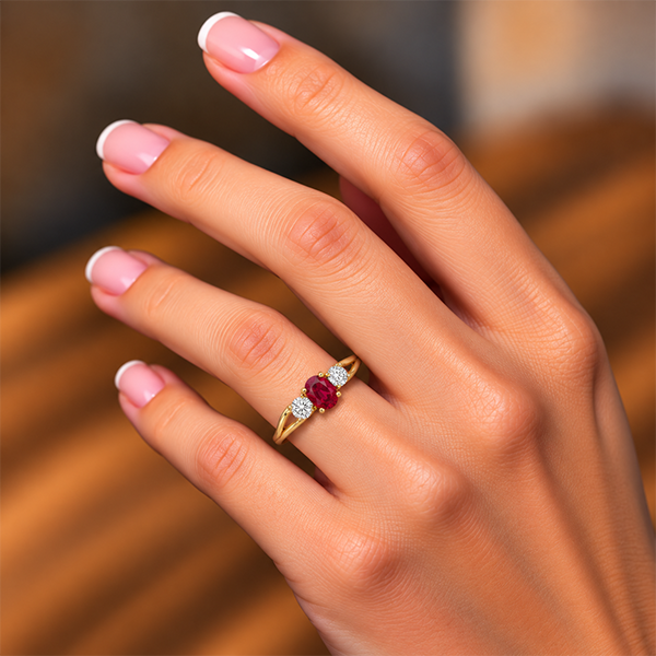 Ruby Gold Ring R1