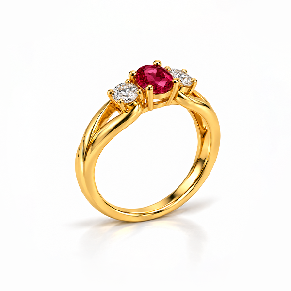 Ruby Gold Ring R1
