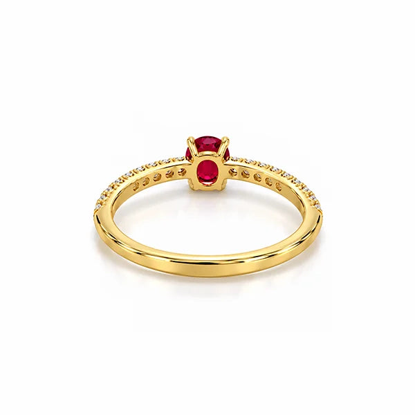 Ruby Gold Ring R4