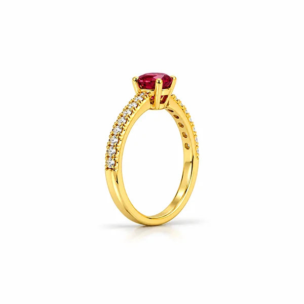 Ruby Gold Ring R4