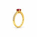 Ruby Gold Ring R4