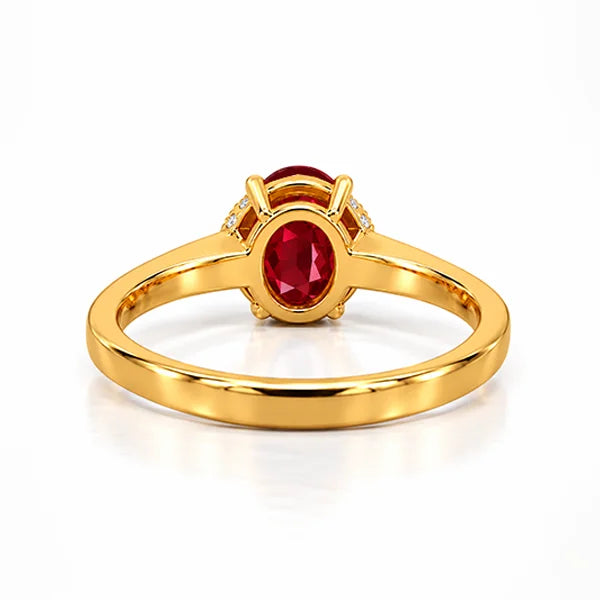 Ruby Gold Ring R54