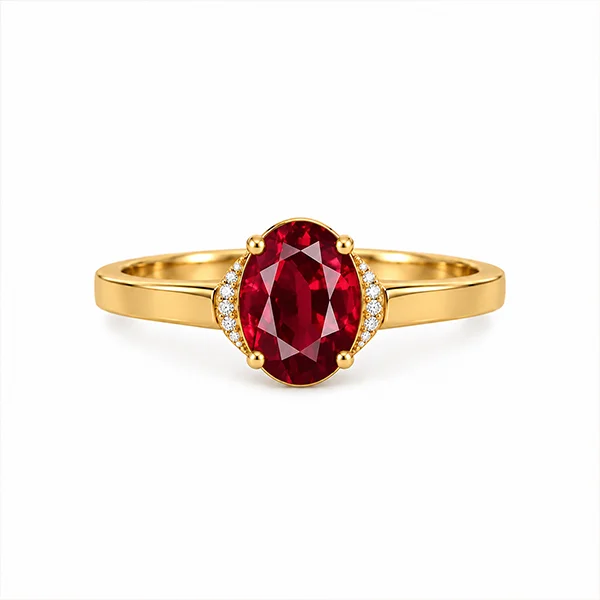 Ruby Gold Ring R54