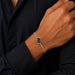 Tiger Eye Silver Rakhi Bracelet - RK-3TE