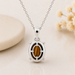 Tiger Eye Silver Pendant