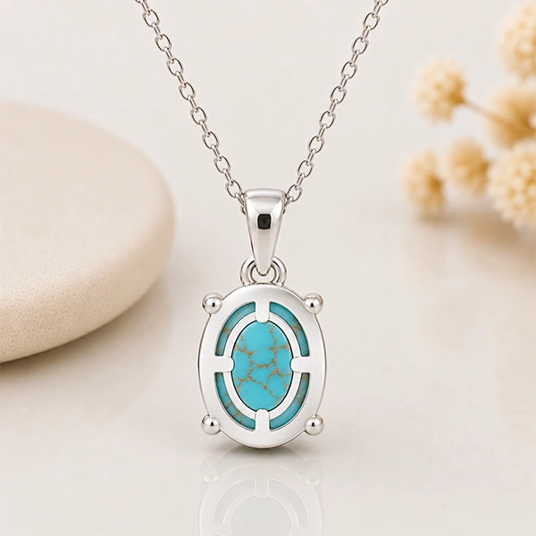 Turquoise Silver Pendant