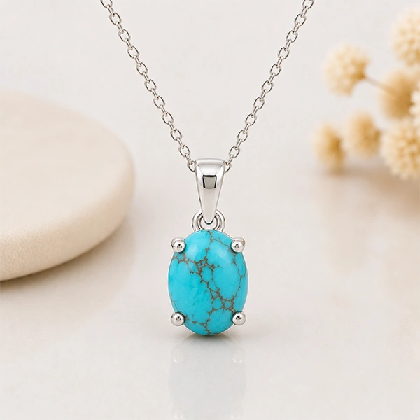 Turquoise Silver Pendant