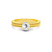 White Sapphire Gold Ring R3