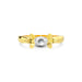 White Sapphire Gold Ring R12