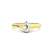 White Sapphire Gold Ring R13