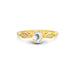 White Sapphire Gold Ring R15