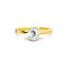 White Sapphire Gold Ring R16