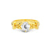 White Sapphire Gold Ring R18