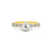 White Sapphire Gold Ring R29