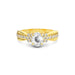 White Sapphire Gold Ring R31
