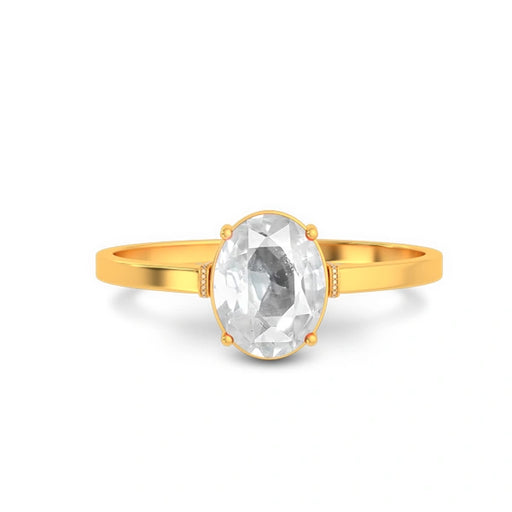 White Sapphire Gold Ring R41