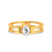 White Sapphire Gold Ring R45