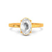 White Sapphire Gold Ring R48