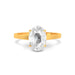 White Sapphire Gold Ring R49