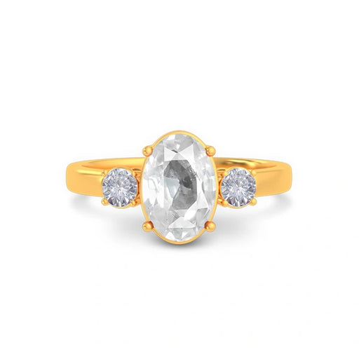White Sapphire Gold Ring R51
