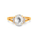 White Sapphire Gold Ring R52
