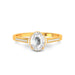 White Sapphire Gold Ring R53