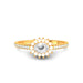 White Sapphire Gold Ring R55