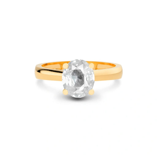 White Sapphire Panchdhatu Ring R7