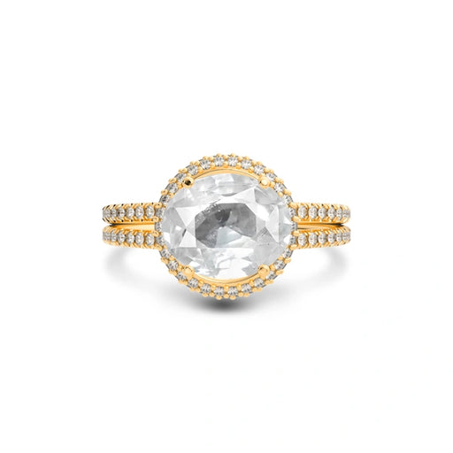 White Sapphire Panchdhatu Ring R11