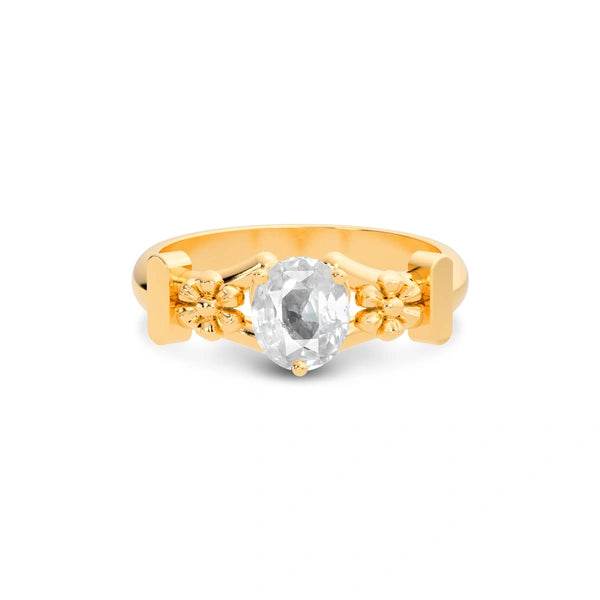 White Sapphire Panchdhatu Ring R18