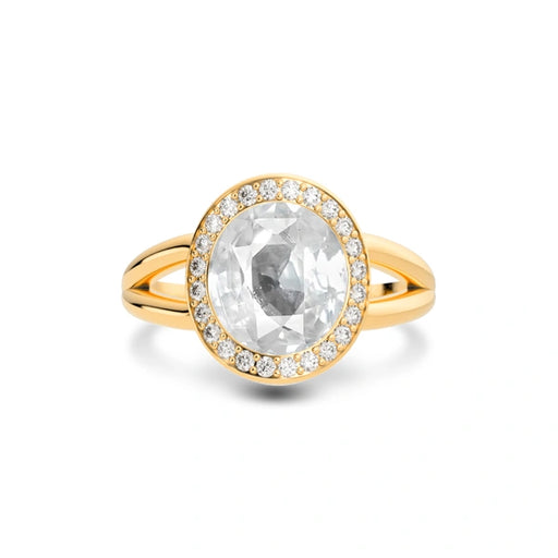 White Sapphire Panchdhatu Ring R21