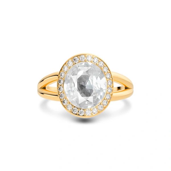 White Sapphire Panchdhatu Ring R21