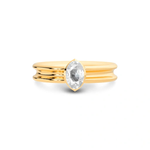 White Sapphire Panchdhatu Ring R24
