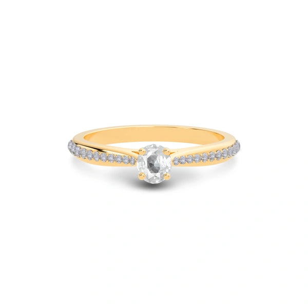 White Sapphire Panchdhatu Ring R25