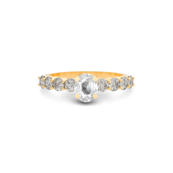 White Sapphire Panchdhatu Ring R29