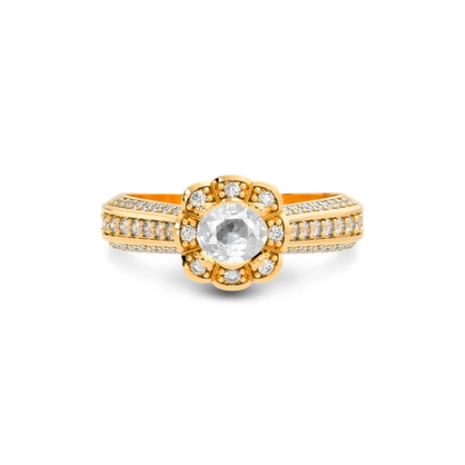 White Sapphire Panchdhatu Ring R30