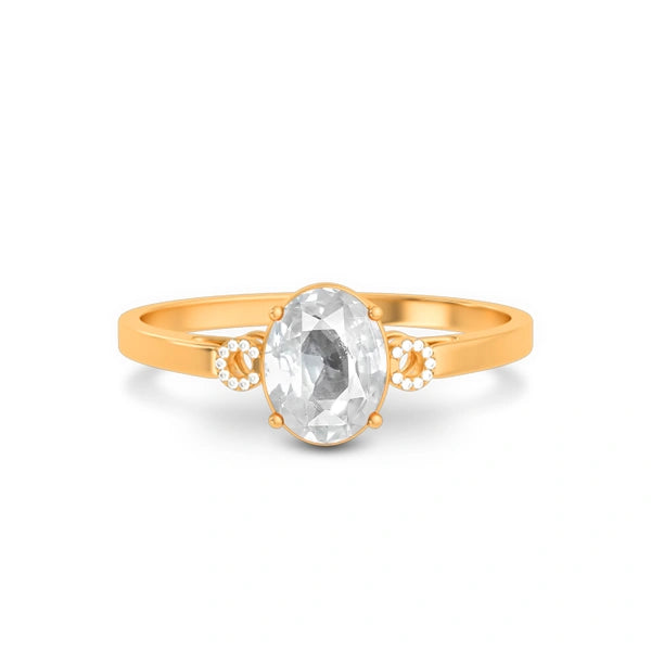 White Sapphire Panchdhatu Ring R38